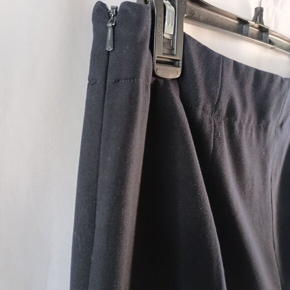 Talbots Hollywood Pants Black Side Zip Size 10P Petite Flat Front Excellent - Picture 4 of 7